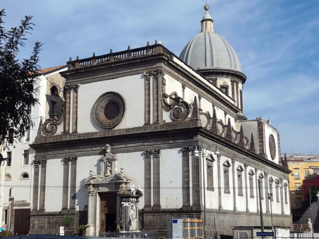 The church of Santa Caterina a Formiello in Naples, next to the Ex Lanificio Borbonico